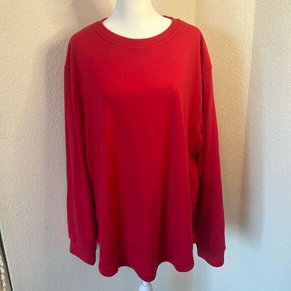 Fantaslook Women's Long Sleeve Crew Neck Pull Over Soft Fleece Feel Sweatshirt - Picture 1 of 8